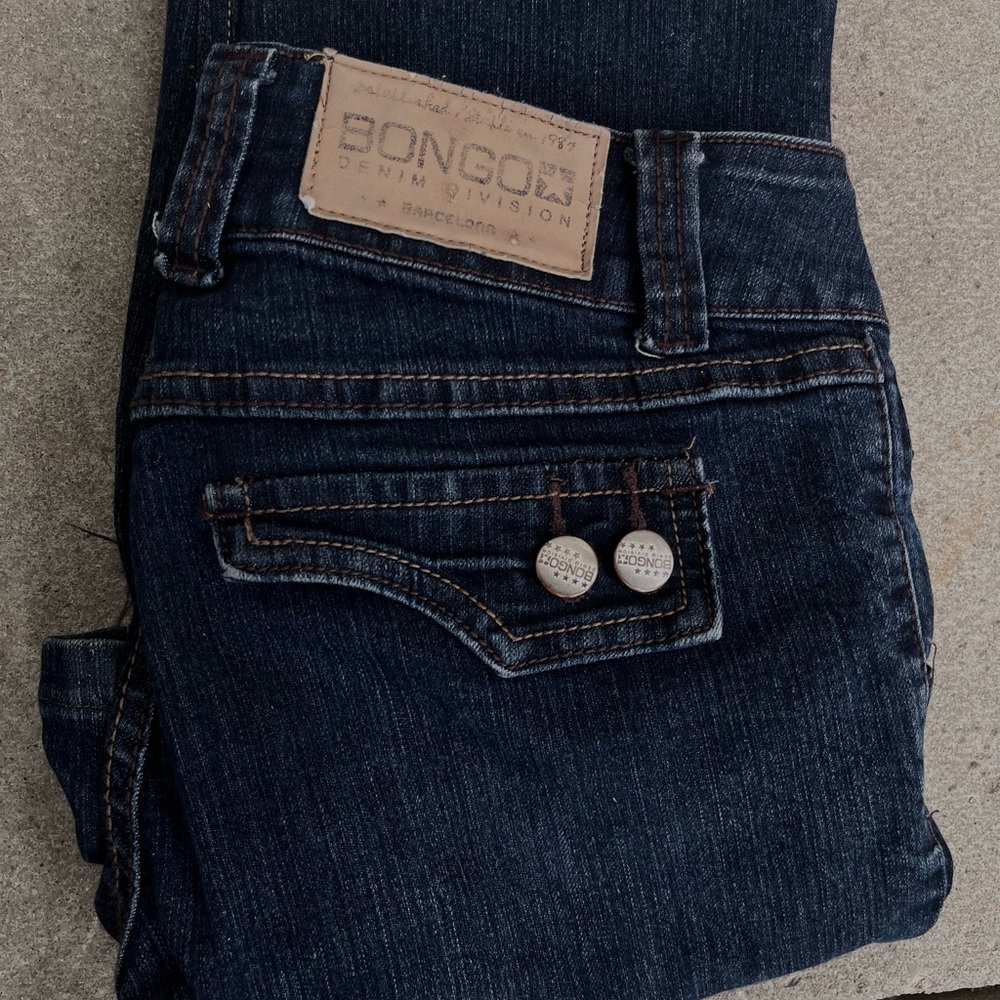 BONGO Low waisted Dark Indigo Flare Jeans - Picture 4 of 5